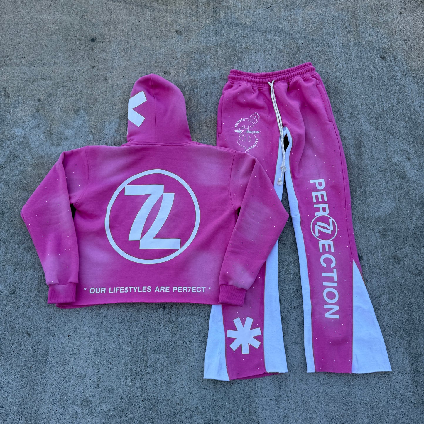 PER7ECTION Pink Sweatsuit