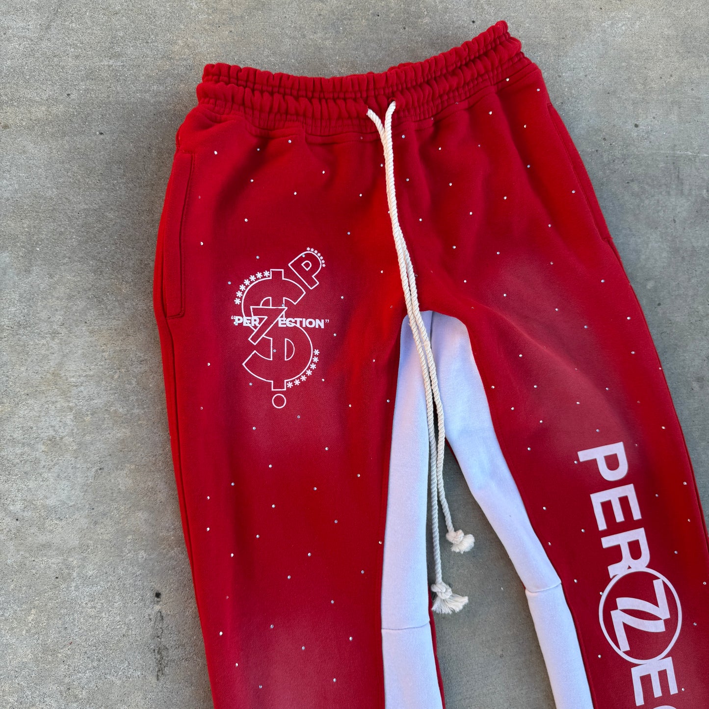 PER7ECTION Red Flare Sweats