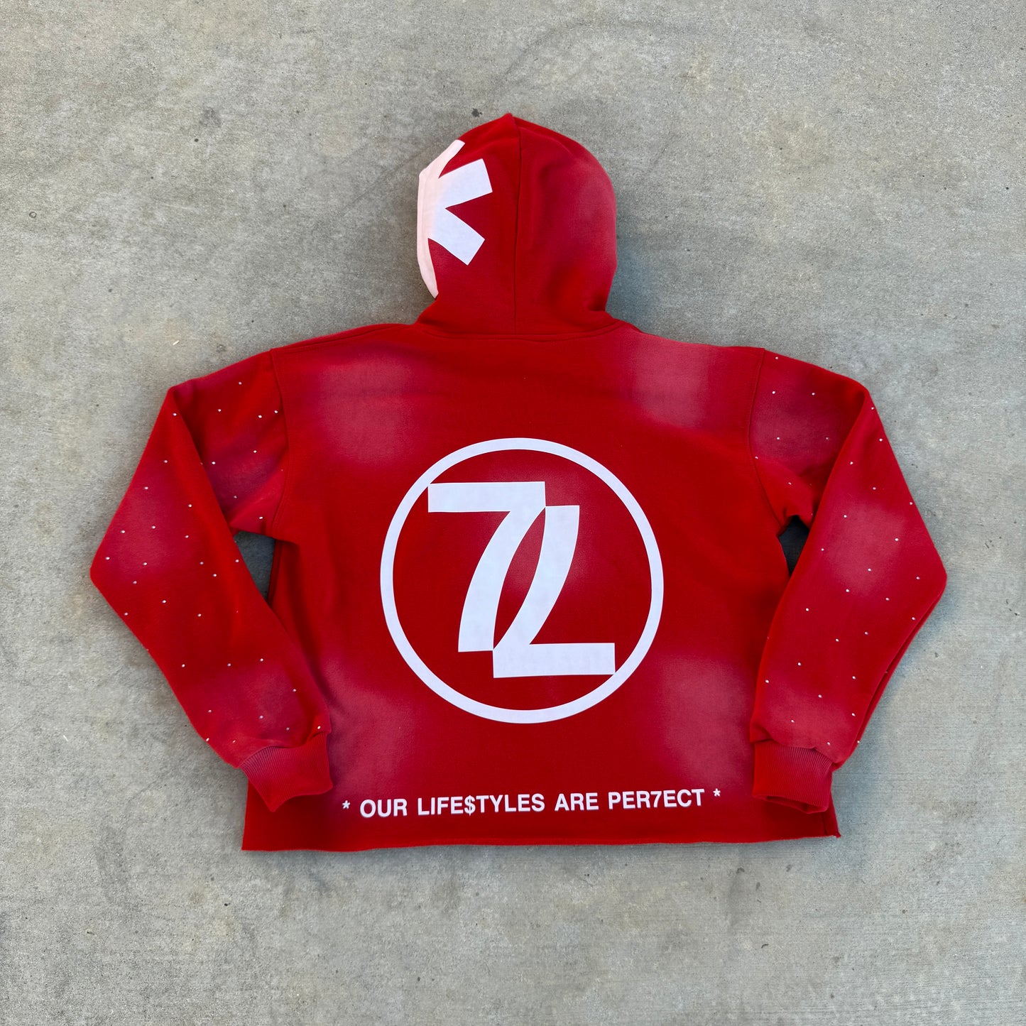PER7ECT LIFESTYLE RED HOODIE