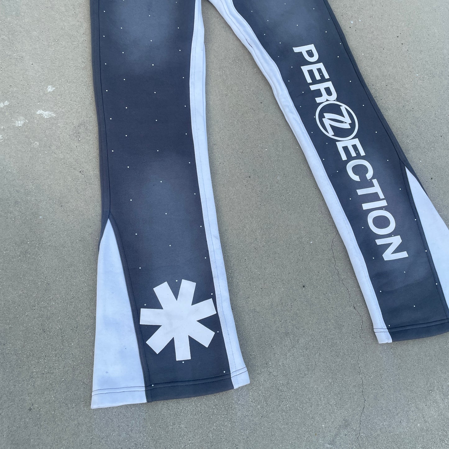 PER7ECTION Grey Flare Sweats
