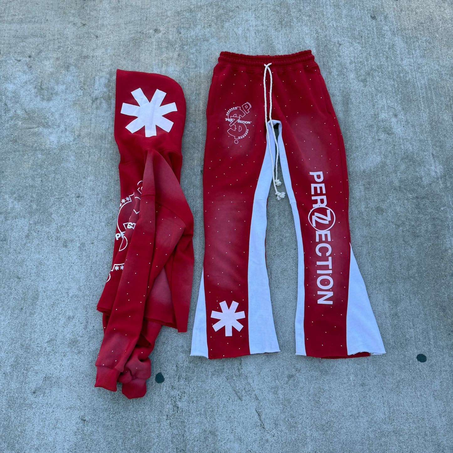 PER7ECTION Red Sweatsuit