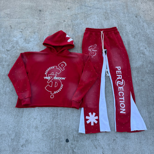 PER7ECTION Red Sweatsuit