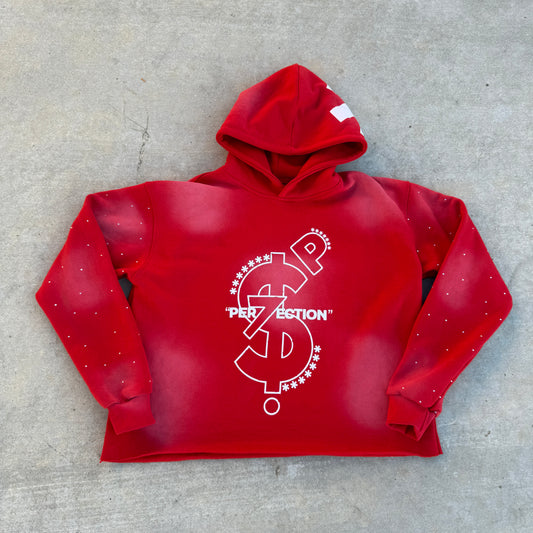 PER7ECT LIFESTYLE RED HOODIE